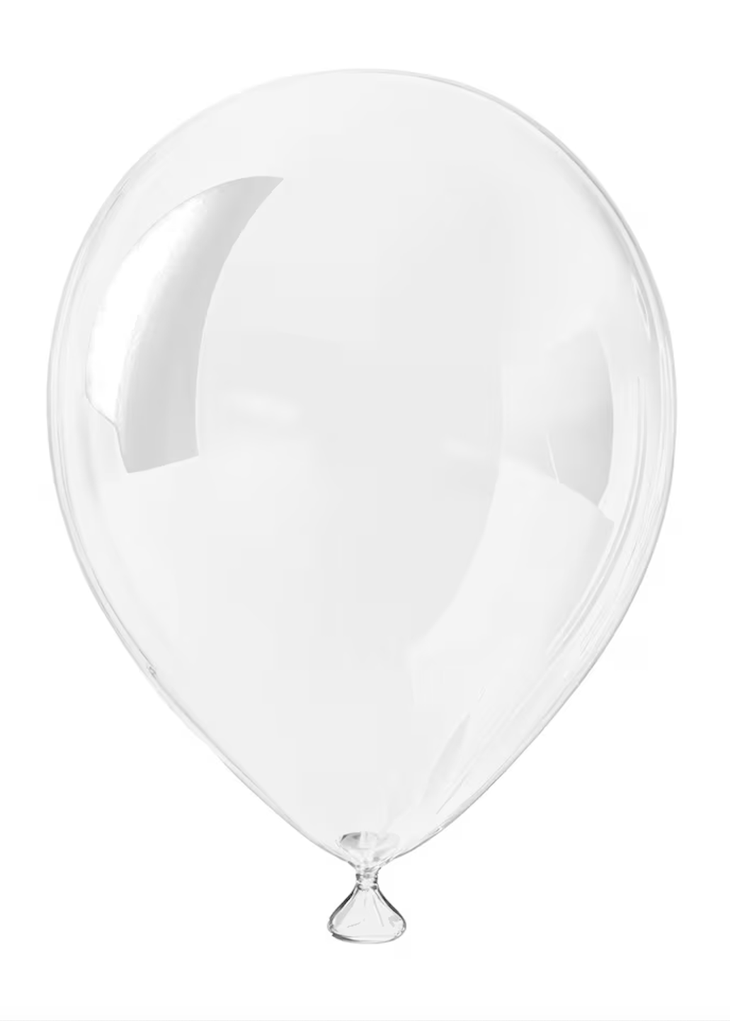Round Latex Balloon — Transparent (25 Pcs)