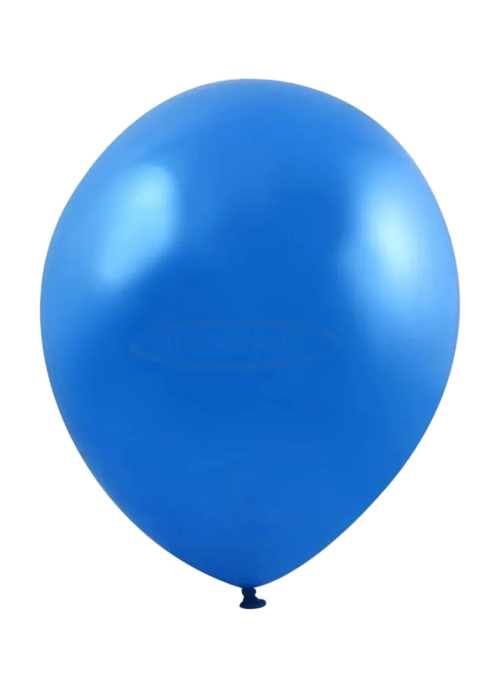 18" Round Latex Balloon — Blue (5 Pcs)