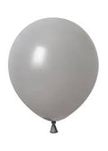Round Latex Balloon — Grey (25 Pcs)