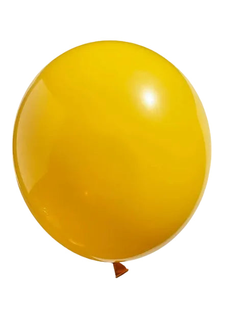 Round Latex Balloon — Lemon Yellow (25 Pcs)