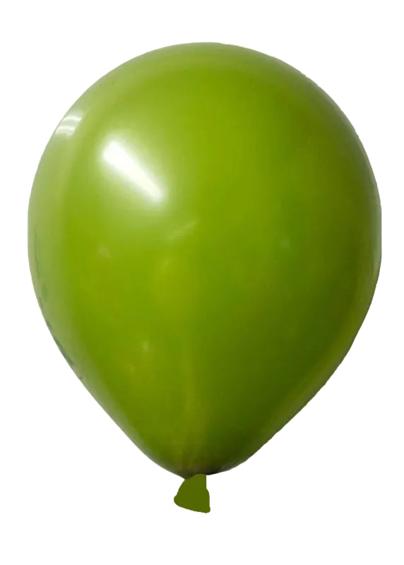 Round Latex Balloon — Olive Green (25 Pcs)