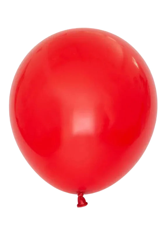 Round Latex Balloon — Red (25 Pcs)
