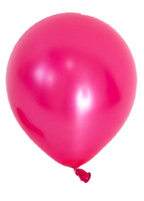 Round Latex Balloon — Rose Red (25 Pcs)