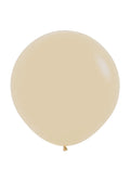 Round Latex Balloon — Sand White (25 Pcs)